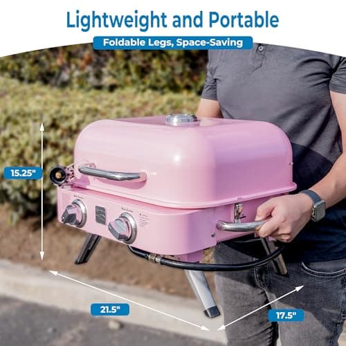 Kenmore 2-Burner Portable Tabletop Retro Gas Grill