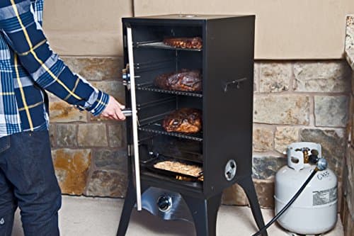 Camp Chef Smoke Vault - Vertical, Propane Meat Smoker for Outdoor Cooking of Meat, Pies & More - 150°F to 350°F Range - 18"