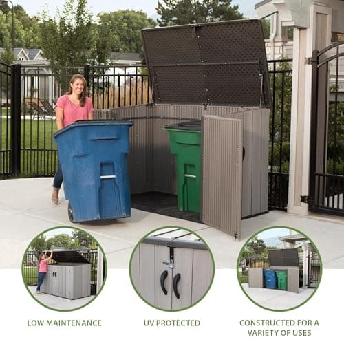Lifetime Horizontal Outdoor Storage Shed, 75 Cu. Ft. Capacity