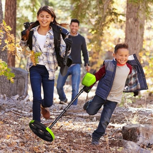 GoGonova Metal Detector for Adults & Kids, Kids Metal Detector, Waterproof Metal Detectors with High Accuracy Lightweight 8" Search Coil, All Metal & Disc Modes for Junior & Youth Gold Detector