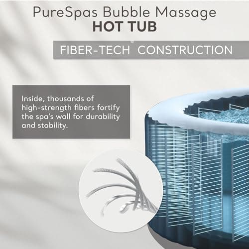 INTEX PureSpa 6 Person Bubble Massage Inflatable Hot Tub Spa Bundled with Battery Powered Multicolor LED Light, and Adjustable Headrest (2 Pack)