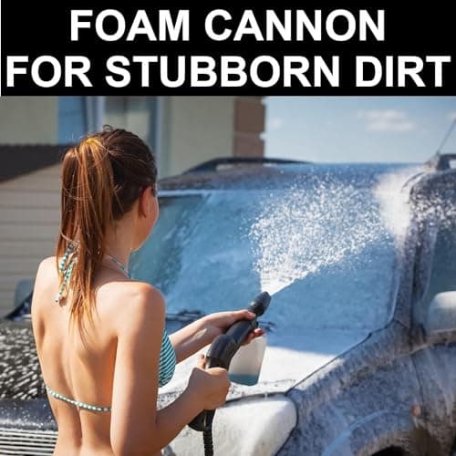 4500PSI Electric Pressure Washer 2.8GPM Power Washer 1600W High Pressure Cleaner Machine with 4 Nozzles Foam Cannon Powerwasher for Home use, 2-Year Limited (Blue)