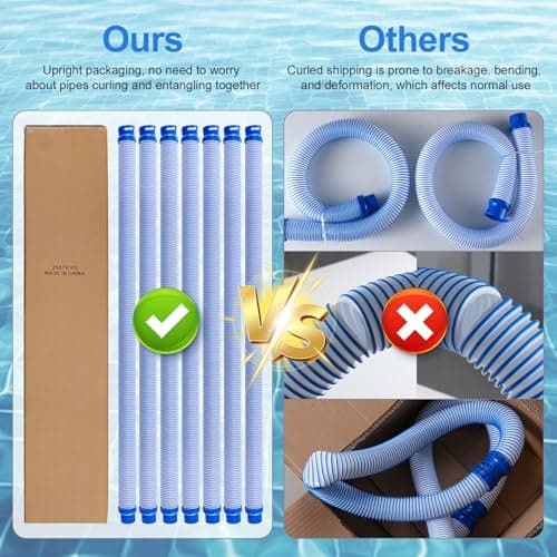 R0527700 Pool Cleaner Vacuum Hose for Zodiac MX6 MX8 Replacement Parts, Twist Lock Pool Vacuum Hose 39inch Suitable for Cleaning Swimming Pool （5 packs）