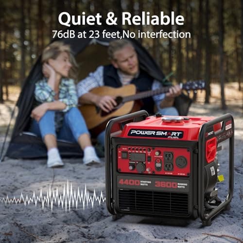 PowerSmart 4400-Watt Portable Generator with Inverter Technology, CO Sensor, RV Ready, DL5040C