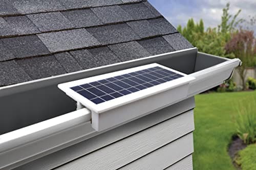STKR Concepts EZ Home Security Solar Flood Gutter Light White