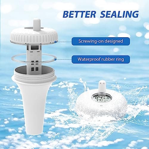 INKBIRD IBS-P01R 2nd Generation Wireless Floating Pool Thermometer Easy to Read for Hot Tub, Compatible with Gateway IBS-M1 and IBS-M2