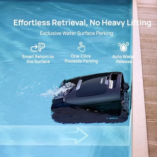 Beatbot AquaSense 2 Pro Cordless Robotic Pool Cleaner, Unmatched 5-in-1 Cleaning, Surface Parking, Pool Skimmer with APP Control, Water Clarification, for Pools up to 3,875 Sq.ft– Obsidian