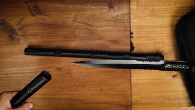 Amazon Jungle Survivor Break-Down Spear | Non-Reflective Finish 2Cr13 Stainless Steel Blade | Textured Steel Shaft | Zippered Carrying Case | Black Oxide Finish | Versatile | 45 1/2" Overall