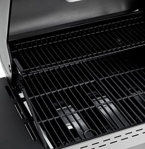 Amazon Basics Freestanding Gas Grill with Side Burner, 4 Burner (52,000 BTU), Black