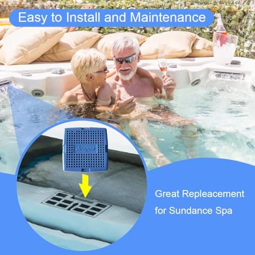 Hot Tub Mineral Cartridge for Sundance Spas with 4 Months Lifetime,Silver Ion Cartridge,Spa Mineral Cartridge Makes Your Spa Water Clean and Clarified(2-Pack,Blue)