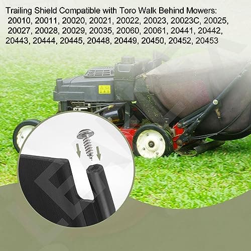 92-8647 Trailing Shield Compatible with Toro Lawn Boy Walk Behind Mowers 20010, 20011, 20020, 20021, 20022, 20023, 20023C, 20025, 20027, 20028