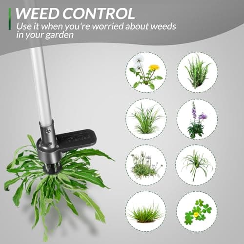 Walensee Upgraded Weed Puller, Stand Up Weeder Hand Tool, Long Handle Garden Weeding Tool with 5 Claws, Hound Weed Puller for Dandelion, Standup Weed Root Pulling Tool and Picker, Grabber (1 Pack)