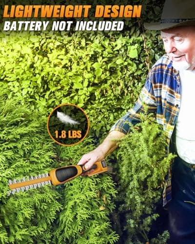 Cordless Hedge Trimmer Compatible with DEWALT 20V MAX Battery(No Battery), Electric Hedge Trimmer Cordless Grass Trimmers, Bush Trimmers Grass Shears Handheld for Yard, Garden, Lawn Care