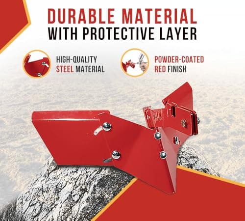 Mytee Products 15683 Hiller-Furrower Attachment for Rear Tine Tillers, Adjustable Wing, Three Kinds of Connection, Garden Tiller for Large and Small Areas of Land Cultivation & Clean Lands