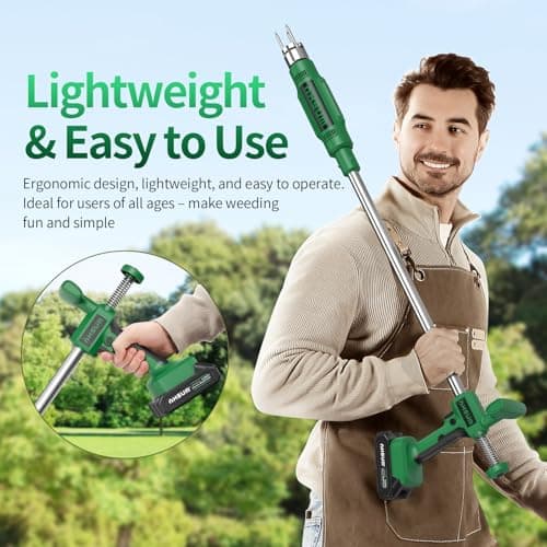Electric Weed Puller - Efficient Stand Up Weed Puller Tool, Versatile Gardening Tools, Essential GardenTools for Homesteading Essentials, Perfect Garden Gifts Weeding Tool Made