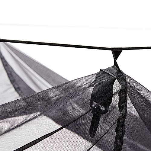 Easthills Outdoors Jungle Explorer 118" x 79" Double Camping Hammock Lightweight Rip-Stop Parachute Nylon 2 Person Hammocks with Removable Bug Net, Tree Straps and Tarp Blue