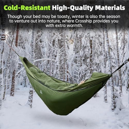Hammock Underquilt for Camping Hammock, Full Length Camping Quilt for Lightweight Soft Warm 3-4 Seasons 41-68°F, Great for Hiking Backpacking Traveling Beach (Hold Up to 500lbs)
