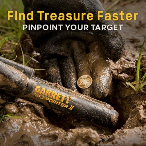 Garrett Pro-Pointer II Metal Detector Pinpointer – 360° Detection, LED Flashlight, Waterproof Tip, Fast Retune, Lost Alarm, Includes Holster & Battery