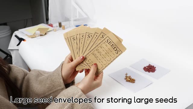 60 Slots Seed Storage Organizer with 20 Seed Envelopes, Sturdy Seed Organizer Storage Box with Zipper Bag Label Stickers(Seeds not Included), Seed Storage Container for Flower Plants Garden