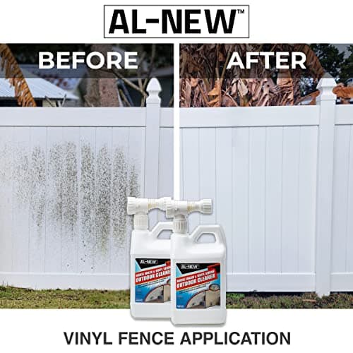 AL-NEW Outdoor Cleaner | Versatile Outdoor Cleaner 64oz Hose End Sprayer (Pack of 2) (House Wash & Vinyl Siding Outdoor Cleaner)