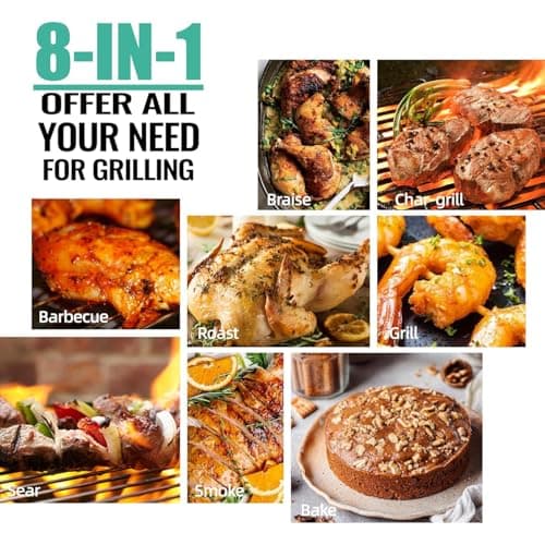 Z GRILLS 700D6Pro 2024 Pellet Grill & Smoker with PID V2.1 Controller, Dual-walled Insulation, Meat Probes, Huge Storage, Hopper Clean-out including Grill Cover and More