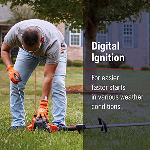 Husqvarna 130L Gas String Trimmer, 28-cc 2-Cycle, 18-Inch Straight Shaft Gas Weed Wacker with Rapid Replace Trimmer Head for Seamless String Reloading, 970514405