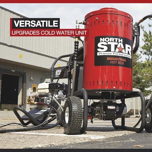 NorthStar Electric Wet Steam Cleaner and Hot Water Commercial Pressure Power Washer Add-on Unit - 4000 PSI, 4 GPM, 115 Volts