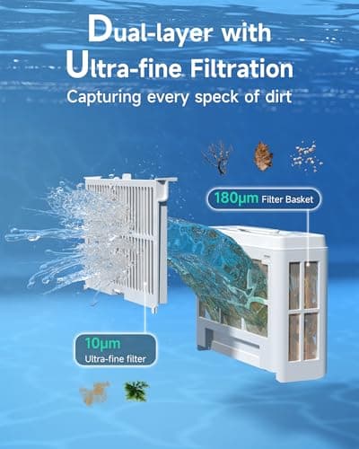 WYBOT C2 Cordless Robotic Pool Cleaner, Dual Filtration, Brushless Motor Powerful Suction, Wall Climbing and Waterline Cleaning Vacuum Lasts 180Mins in Echo Mode for Inground Pools up to 2152 Sq.ft