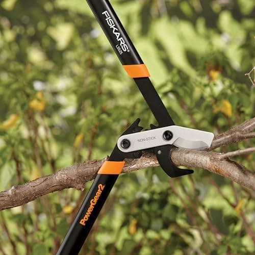 Fiskars Loppers for Tree Trimming, Heavy Duty, Sharp Bypass Steel Blade Tree Branch Cutter up to 1.75" Diameter Cut Capacity, PowerGear2 Design with Compound Action for 3X Power, 25" Hand Loppers