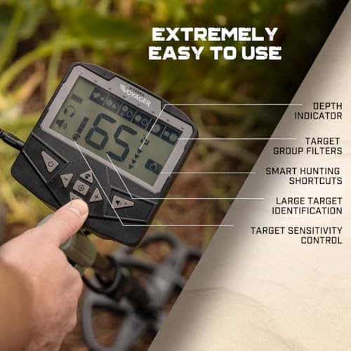 MINELAB X-Terra Voyager Metal Detector for Adults, All Terrain, Waterproof,Target ID, 4 Modes, Kit with Headphones & Digger