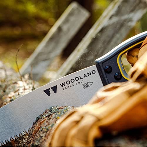 Woodland Tools Co. D-Handle Pruning Saw - Durable Gardening Saw with Ergonomic Grip for Branch Trimming and Deadwood Cutting