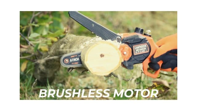 Mini Chainsaw Cordless 6 Inch - 2x2000mAh Mini Chain Saw Battery Powered - Self Oiling Handheld Electric Chainsaw - Small Hand Saw for Wood Cutting, Tree Clearance and Pruning