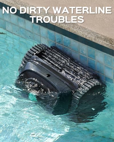 WYBOT C1 Cordless Pool Vacuum for Inground Pools, Robotic Pool Cleaner 150-Min Runtime, Wall Climbing, Triple-Motor, Intelligent Route Planning, Ideal for Pools Up to 1,614 Sq. Ft