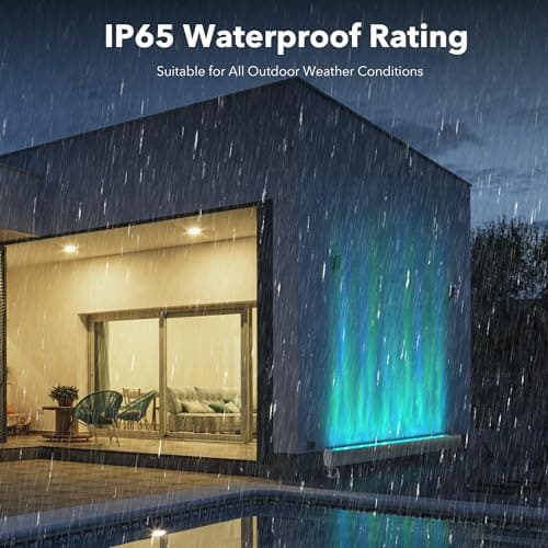 Ocean Wave Projector, 40in Water Effect Light, Ambient Lighting Outdoor Wall Lights, Creative Color Bubble Wall Wave Light Outdoor Waterproof, Led Lights Decorations for Home Outside