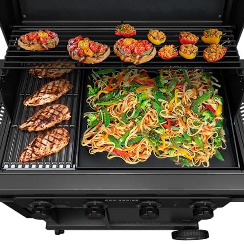 Char-Broil® Pro Series™ with Amplifire™ Infrared Technology 4-Burner Propane Gas Grill Cabinet with Side Burner, Black - 463281024