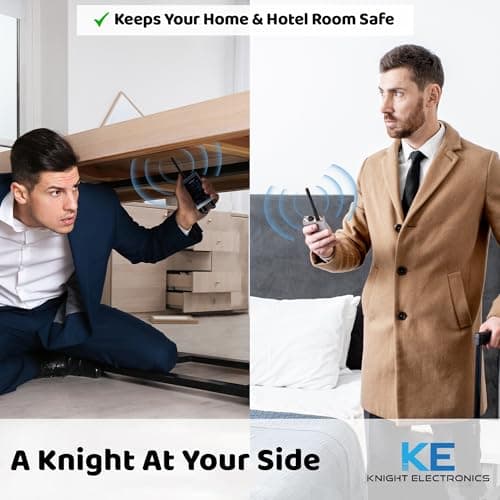 KT-9000 Premium Hidden Devices Detector by Knight Electronics - Hidden Camera Detectors RF Detector & Bug Detector | Hidden Camera Finder for GPS Tracking/Radio Frequency Signal Detection Anti Spy