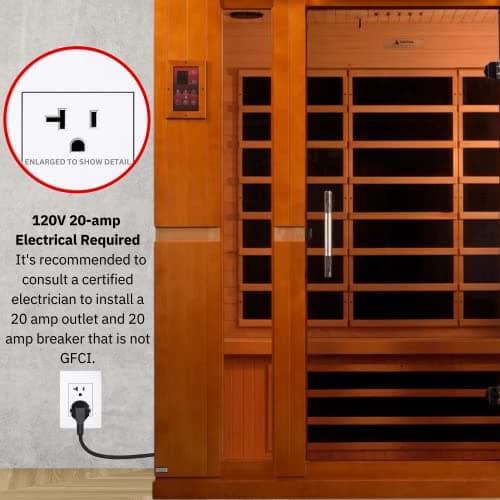 Dynamic Bergamo 4-Person Low EMF Far Infrared Sauna