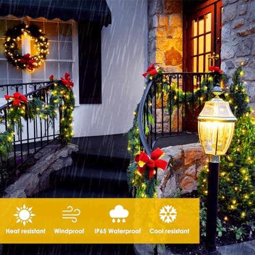 Extra-Long 144FT Solar String Lights for Outside, 2 Pack 400LED Solar Fairy Lights Outdoor, Waterproof Copper Wire with 8 Modes Twinkle Lights for Tree Garden Party Xmas Wedding Decor (Warm White)