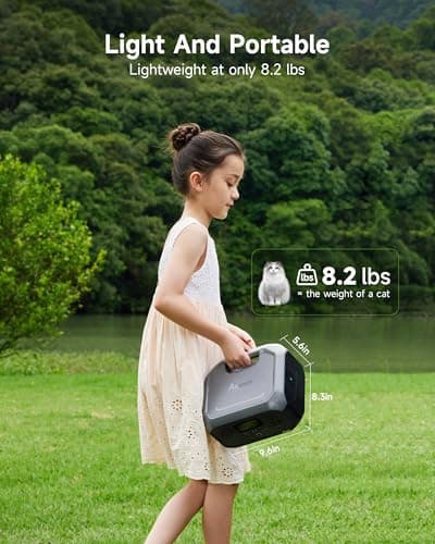 Portable Power Station Andes 300 266Wh Battery Backup with 300W AC/100W USB-C Output, 1-Hour Fast Charging, Solar Generator (Solar Panel Optional) for Outdoor Camping/RV/Traveling/Emergencies