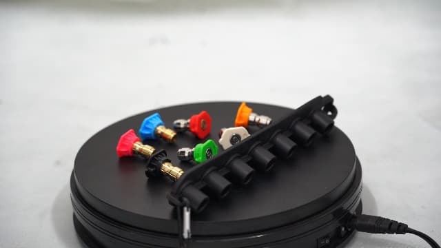 Hourleey Pressure Washer Nozzle Tips with Holder - 7 Nozzle Tips, 1/4 Inch Quick Connect, 4000 PSI