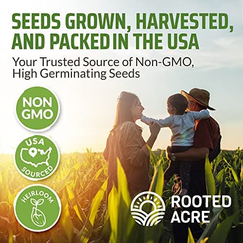 Rooted Acre 8 Varieties Hot Peppers – 240 Heirloom Seeds, 𝗡𝗢𝗡-𝗚𝗠𝗢 𝗨𝗦𝗔-𝗦𝗢𝗨𝗥𝗖𝗘𝗗, High Germination – Includes Ghost, Jalapeño, Serrano, California Wonder & More – Spicy Pepper Garden Mix