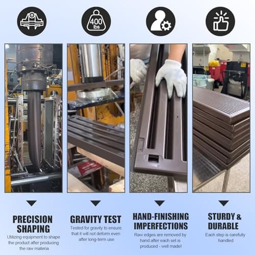Hot Tub Steps, Outdoor Spa Steps with Storage, Non-Slip & Sturdy Hot Tub Stairs, 36 Inches Long, Black