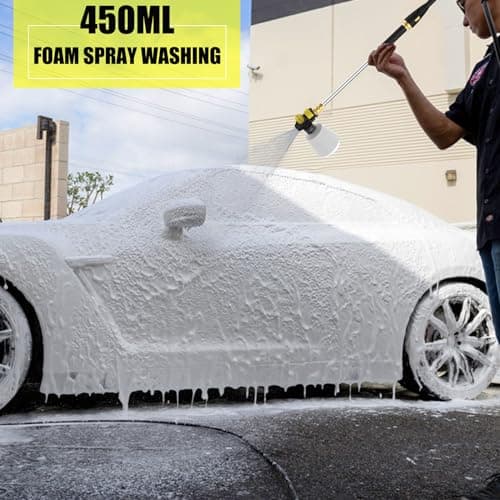 Electric Pressure Washer, 4800PSI Max 3.0 GPM Power Washer with 20FT Hose, 35FT Cord, 4 Nozzles Foam Cannon High Pressure Washer for Car Patio Garden (Black)