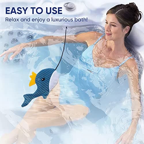 Hot Tub Scum Absorber Whale - 2 Pack Oil Absorbing Hot Tub Floating Sponge Cleaner Absorber, Keeps Water Clear, Reusable Pool Scum Absorber Hot Tub Spa Accessories