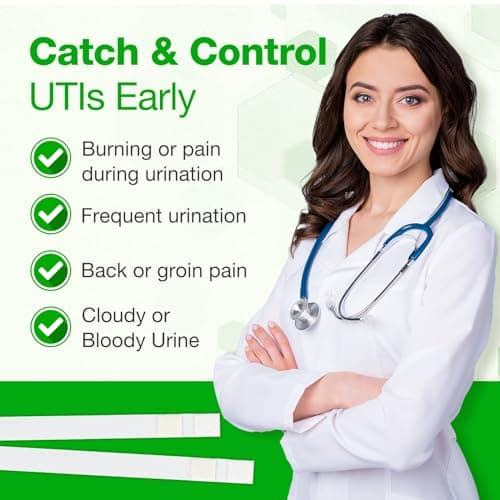 Easy@Home UTI Test Strips: Highly Accurate Urinary Tract Test Kit for Women Men, Bladder Infection UTI Urine Testing, Quick Results, OTC Use (UTI - 5 Pack)
