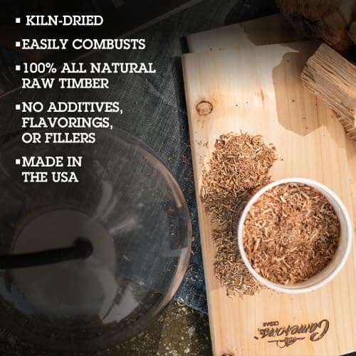 Camerons All Natural Extra Fine Oak BBQ Wood Chips for Smokers (1 Pint, 0.473 L) - Kiln Dried Wood Sawdust Shavings for Cocktail Smoking Guns, Stovetop Smokers, Smoke Boxes - Barbecue Grilling Gifts