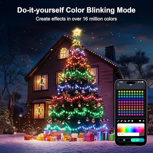 Color Changing Globe String Lights, 33ft Smart Fairy String Lights with APP Control, Mini Ball LED Twinkle Lights Hanging for Indoor Outdoor Bedroom Party Garden Camping Christmas Decoration