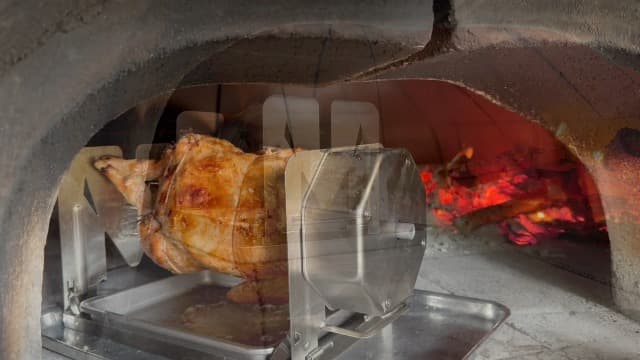 Family Bundle Rotisserie Kit - Non-Electric Wind-Up Spit Roaster with Rotisserie Basket, Flat Cage, Skewer Set, and Cooking Mat for Grills, Ovens, and Smokers - Indoor & Outdoor BBQ Use