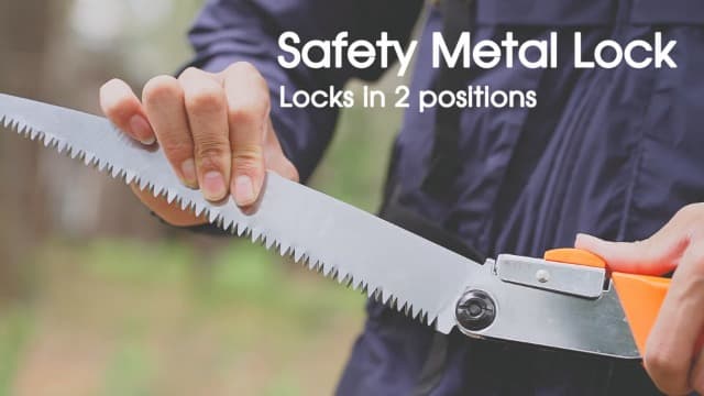 REXBETI Folding Saw, Heavy Duty 11 Inch Extra Long Blade Hand Saw for Wood Camping, Dry Wood Pruning Saw With Hard Teeth, Quality SK-5 Steel