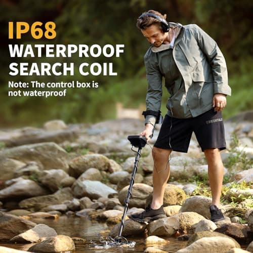 Upgraded Metal Detector for Adults, Easy to Use Higher Accuracy Metal Detector Advanced DSP Chip with 12'' Detection Depth Lightweight Waterproof for Beach Yard